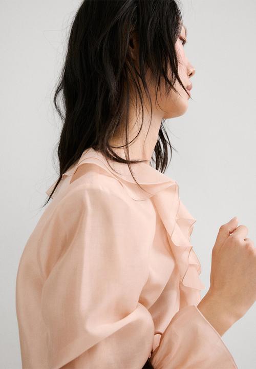 MANGO - Blouse laila- light/pastel pink