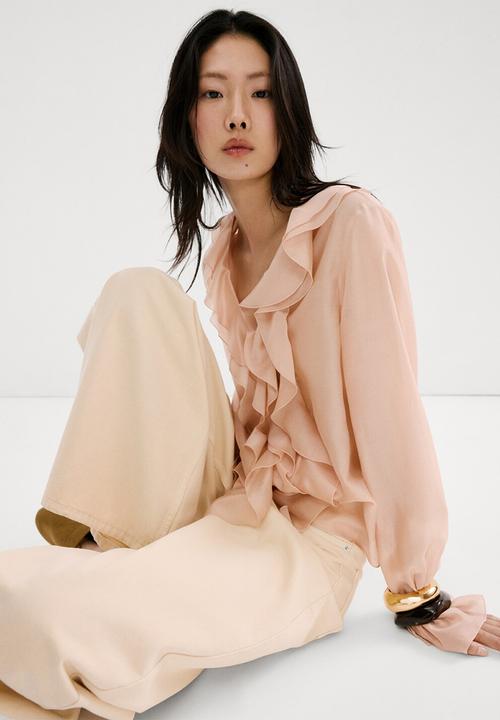 MANGO - Blouse laila- light/pastel pink