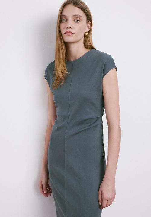 MANGO - Dress carroti- medium blue
