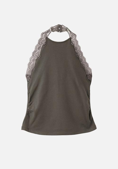 MANGO - Top sofia - medium brown