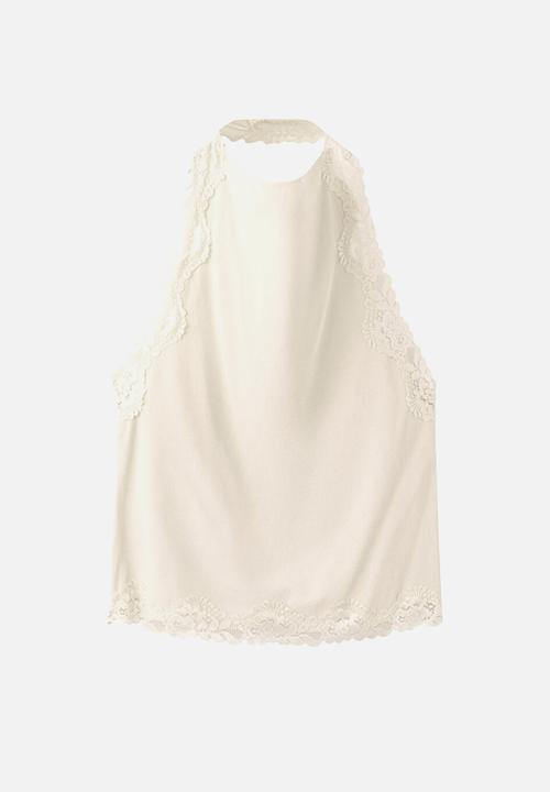 MANGO - Top kristen - light beige