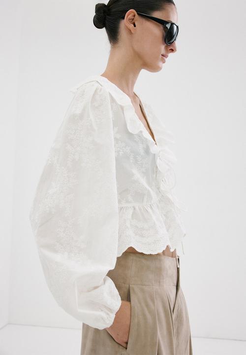 MANGO - Blouse glicine - natural