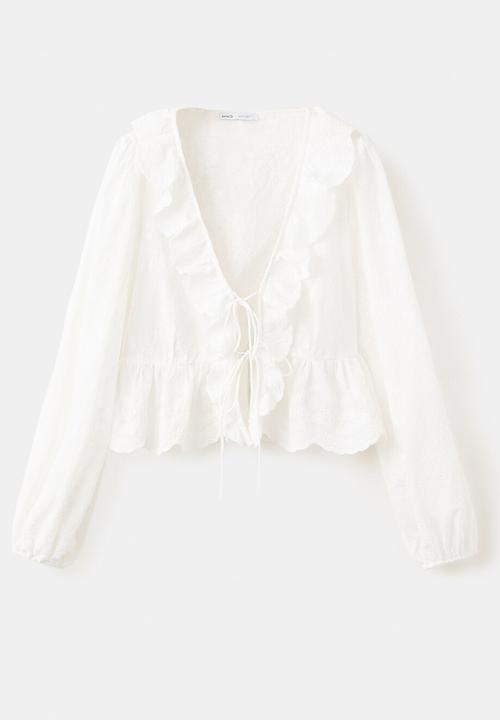 MANGO - Blouse glicine - natural