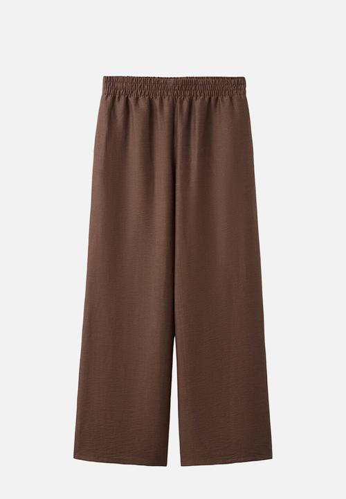 MANGO - Trousers safa - brown