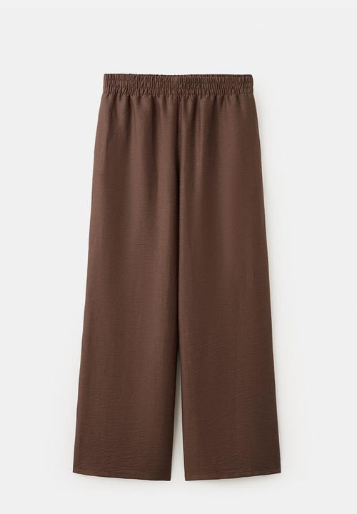 MANGO - Trousers safa - brown
