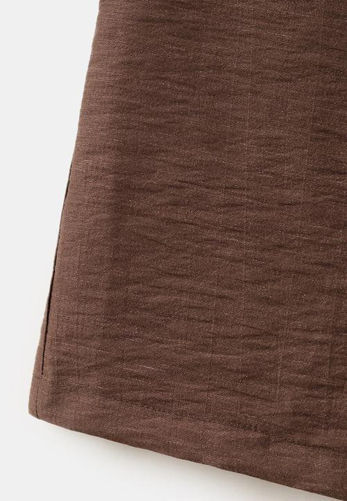 MANGO - Trousers safa - brown