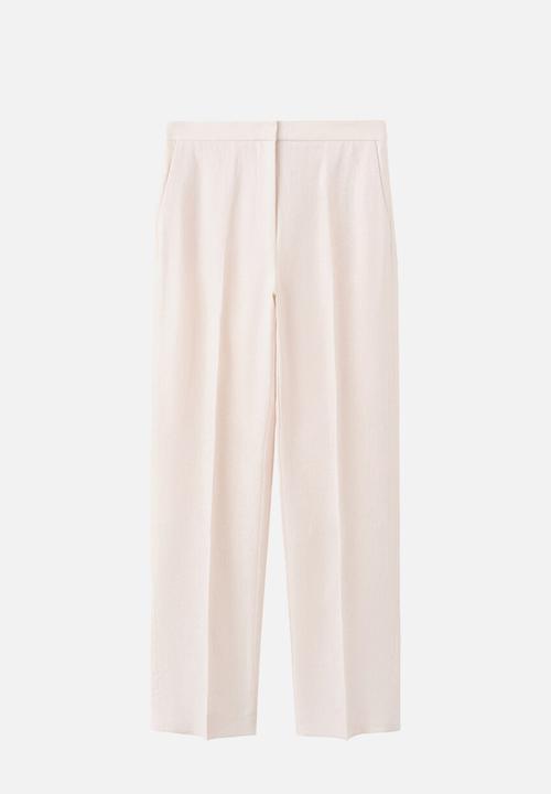 MANGO - Trousers boreli - light beige