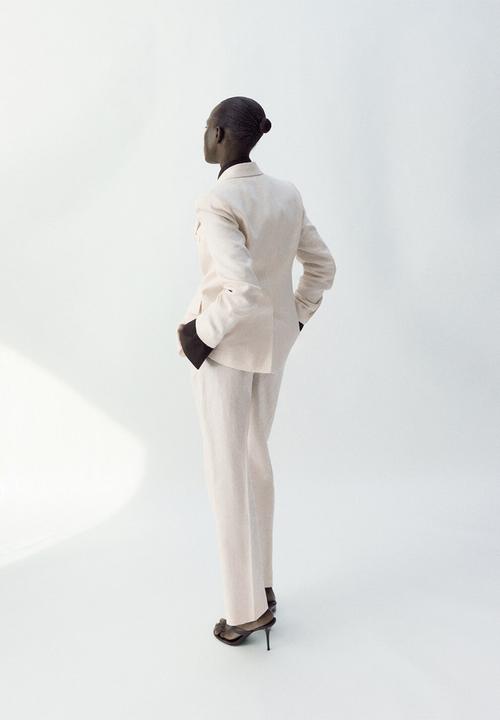 MANGO - Trousers boreli - light beige