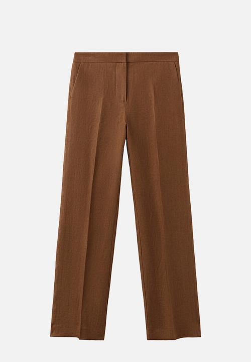 MANGO - Plus trousers boreli - brown