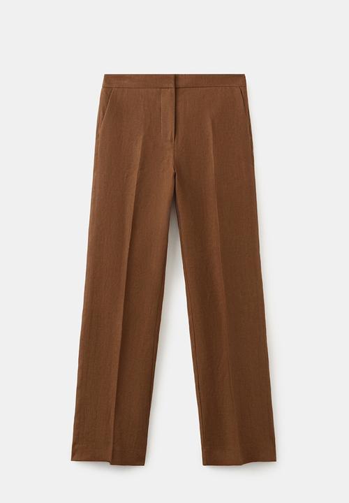 MANGO - Plus trousers boreli - brown