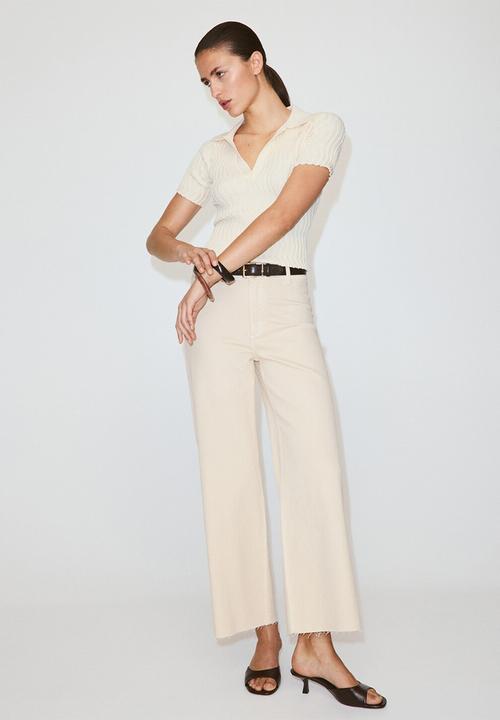 MANGO - Jeans catherin - light/pastel yellow