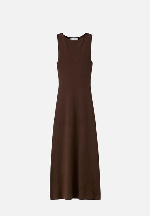 MANGO - Dress bettu - dark brown