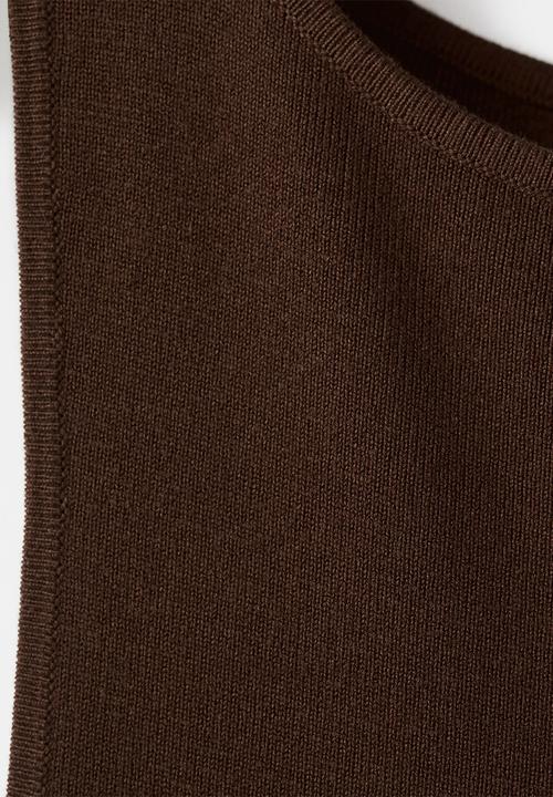 MANGO - Dress bettu - dark brown