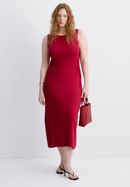 MANGO - Dress bettu - red