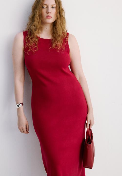 MANGO - Dress bettu - red