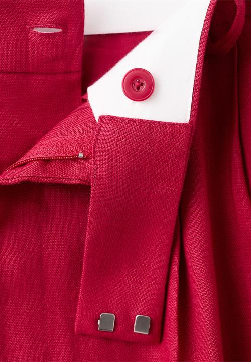 MANGO - Trousers listela - red