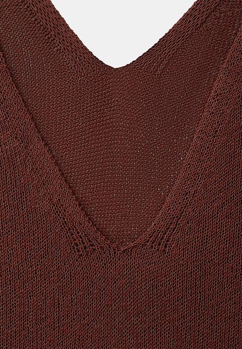MANGO - Dress siena - medium orange