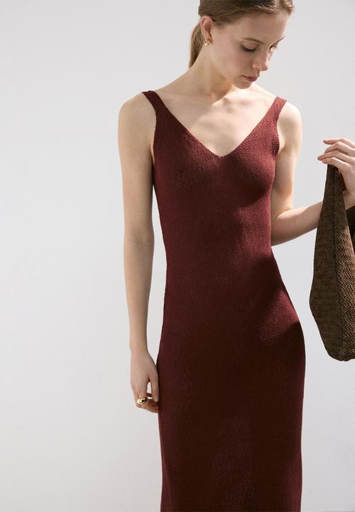 MANGO - Dress siena - medium orange
