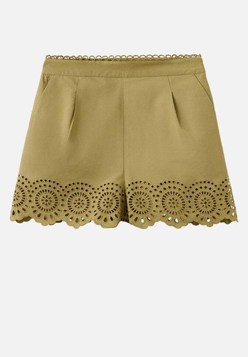 MANGO - Shorts milana - green