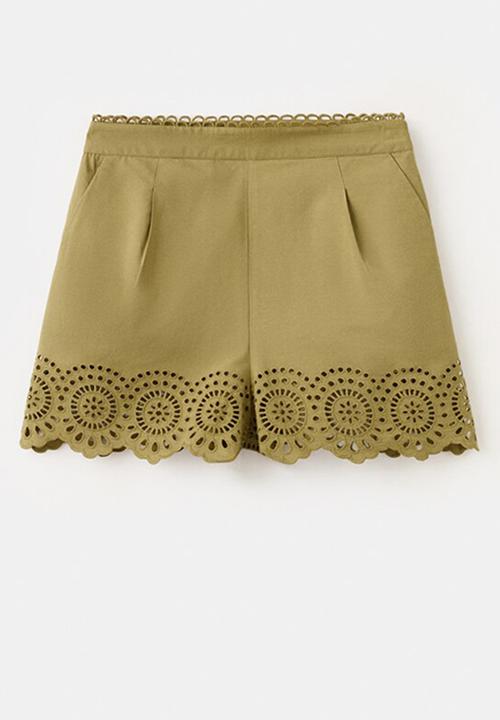 MANGO - Shorts milana - green