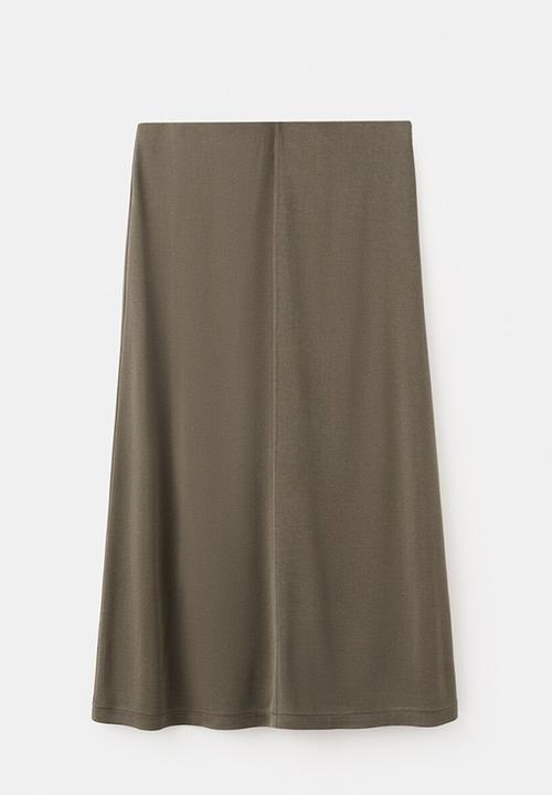 MANGO - Skirt tristan - khaki