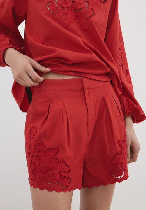 MANGO - Shorts betty - red