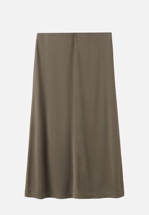 MANGO - Skirt tristan - khaki