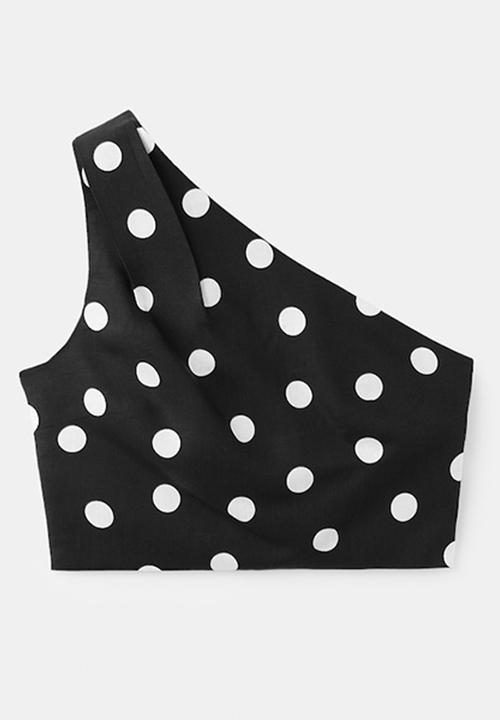 MANGO - Top abrei - black