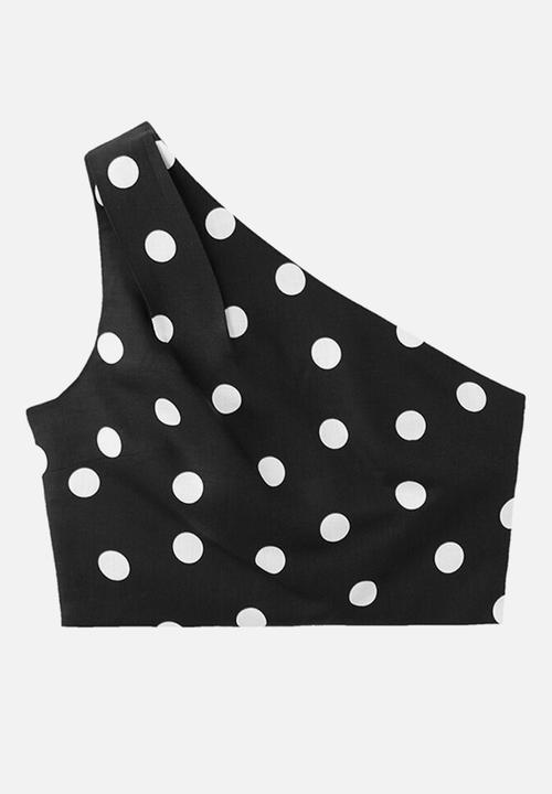 MANGO - Top abrei - black