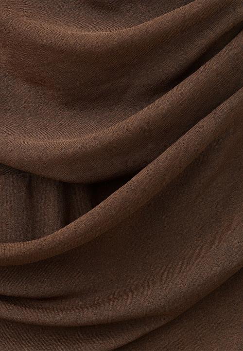 MANGO - Dress mulan - brown