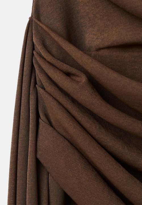 MANGO - Dress mulan - brown
