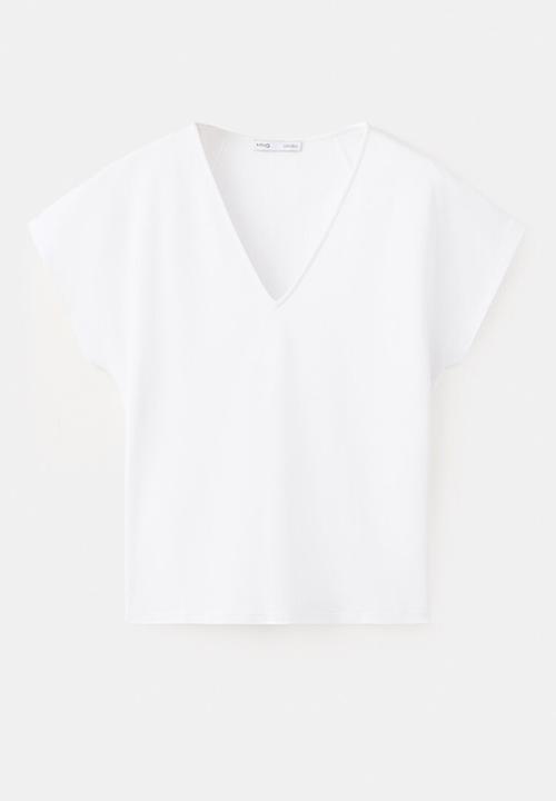 MANGO - T-shirt sevipi - white