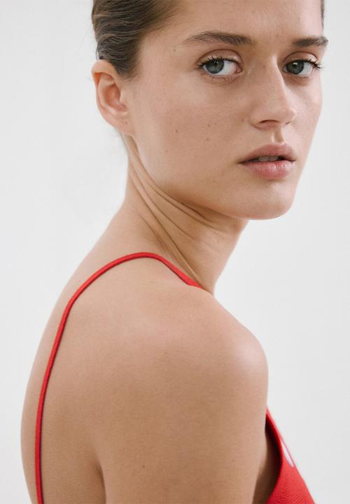 MANGO - Dress espeji - red