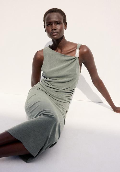 MANGO - Dress melisa - green