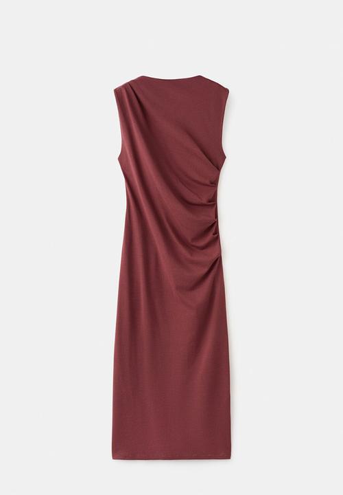 MANGO - Dress jumi - rust/copper