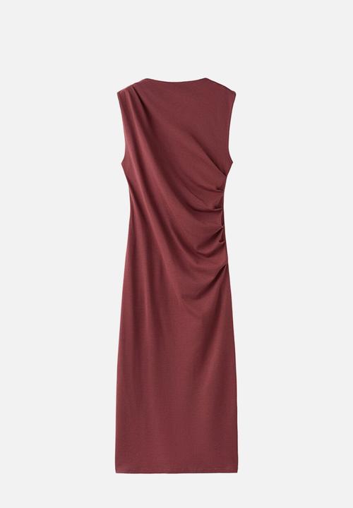 MANGO - Dress jumi - rust/copper