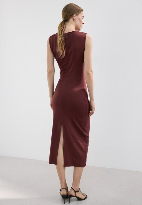 MANGO - Dress jumi - rust/copper