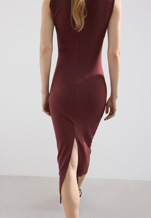 MANGO - Dress jumi - rust/copper