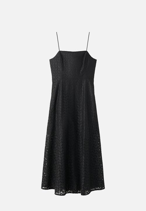 MANGO - Dress honey - black