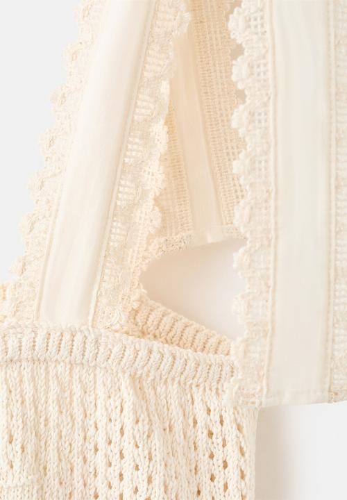 MANGO - Top amelie - light beige