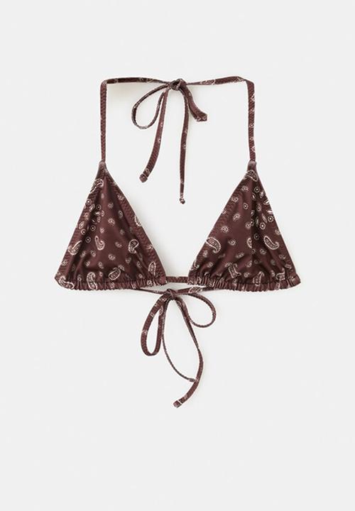 MANGO - Bikini top siena- brown