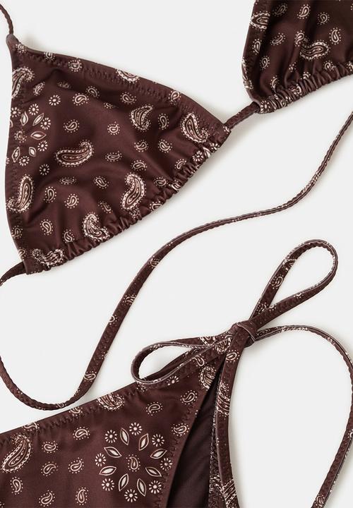 MANGO - Bikini top siena- brown