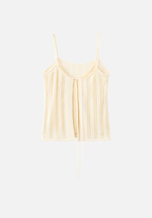 MANGO - Top lolai - light/pastel yellow