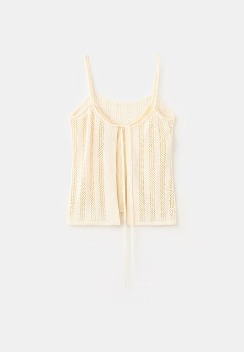 MANGO - Top lolai - light/pastel yellow