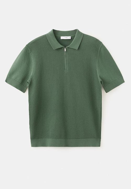 MANGO - Poloshirt Canario - Green