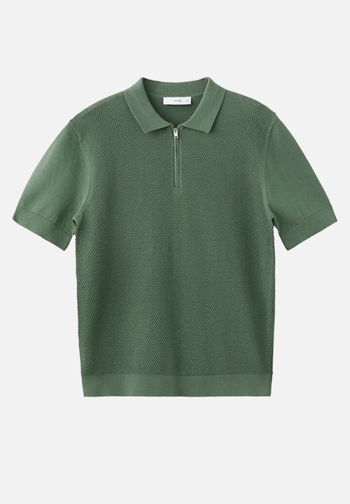 MANGO - Poloshirt Canario - Green