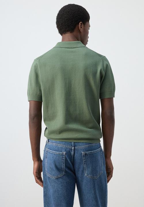 MANGO - Poloshirt Canario - Green