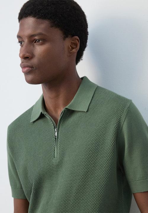 MANGO - Poloshirt Canario - Green