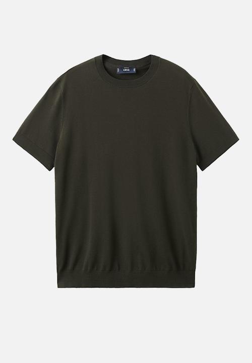 MANGO - T-Shirt Arraona -Dark Green