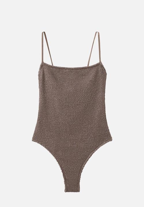 MANGO - Swimsuit ocean- light/pastel brown